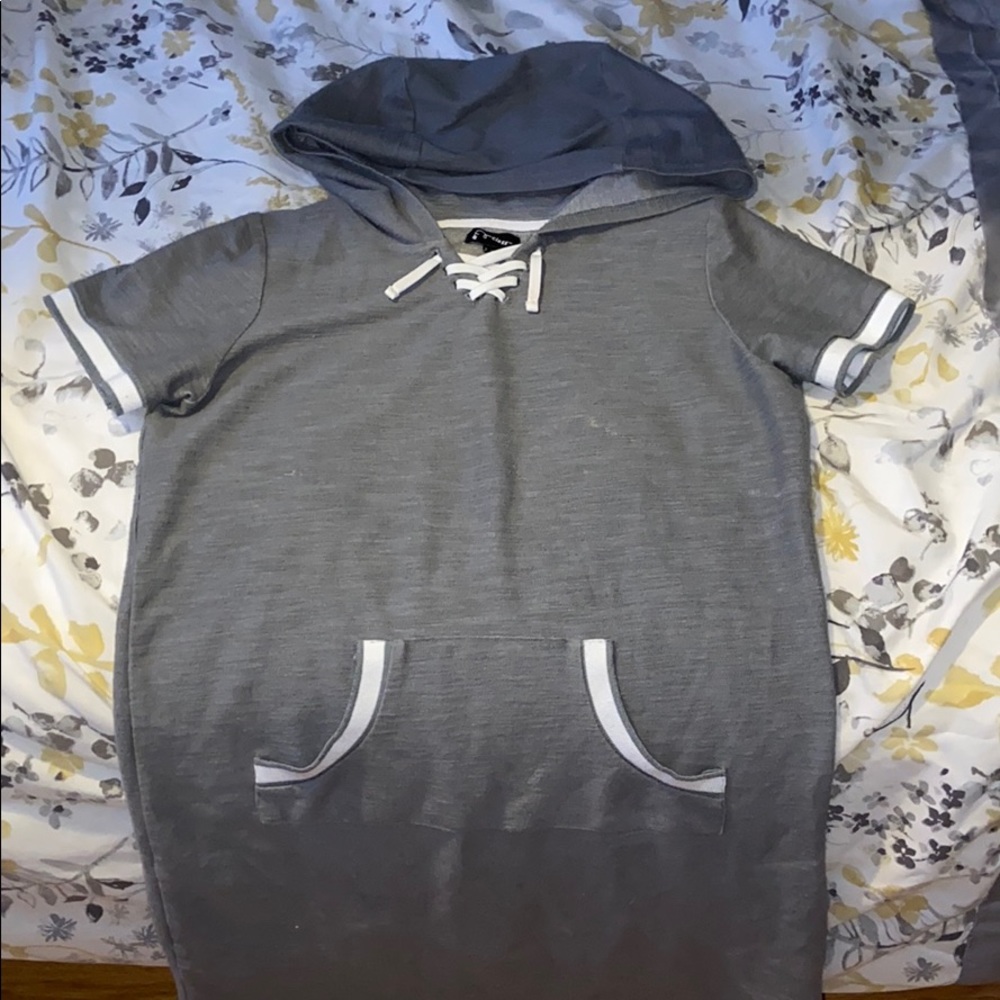 A hoodie dress.